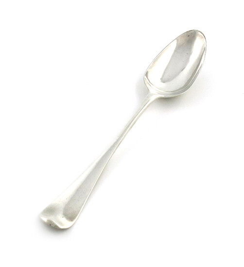 A George II silver Hanoverian pattern basting spoon