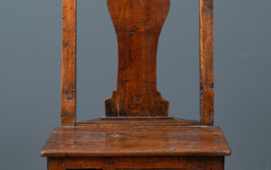 A George III Irish oak country chair