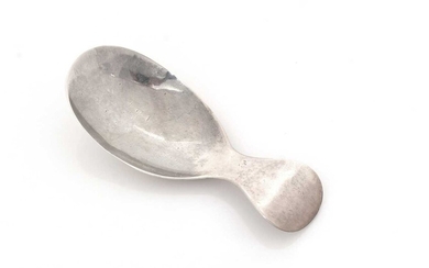 A George III Scottish Provincial silver caddy spoon.