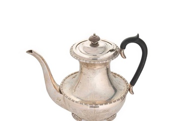 A George V silver coffee pot
