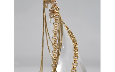 A Italian 9ct Gold Belcher Chain Bracelet, 2.7gms, 19cms Lon...
