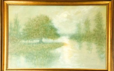 A J Drysdale C 1932 Framed Pastel Landscape