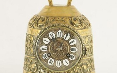 A LATE 19TH CENTURY FRENCH NOVELTY GOTHIC BRASS MA