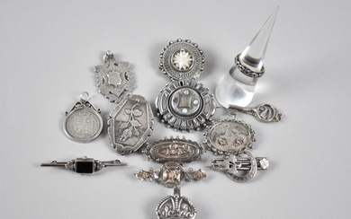 A Large Collection of Victorian and Later Silver Items to in...