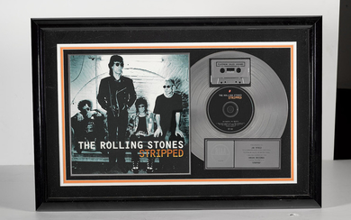 A Rolling Stones "Platinum" Sales Award For The Album Stripped