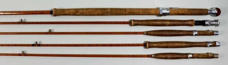 A Selection of Fishing Rods by Hardy, comprising -...