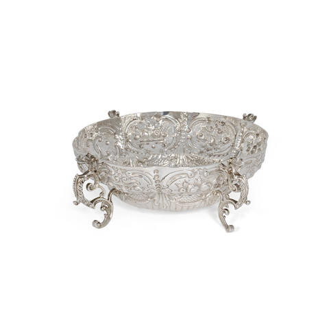 A Victorian silver bowl