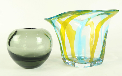 A contemporary art glass group