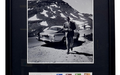 A framed James Bond 'Goldfinger' image with signature of Sean...