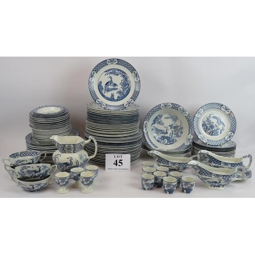 A large quantity of Wood & Sons Yuan Ware dinner service inc...