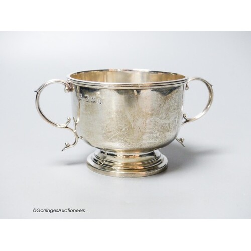 A late Victorian Scottish silver two handled bowl, Hamilton ...