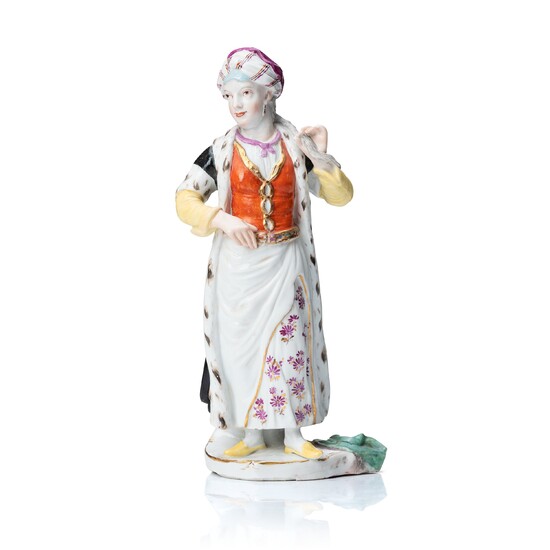 A porcelain figurine, Fürstenberg, 18th Century.