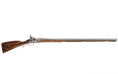 A silver-mounted flintlock rifle, Friedrich Ostermann