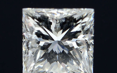 A square shape diamond weighing 0.35ct.