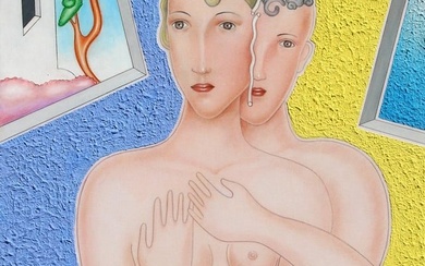 ALINARI Luca, Untitled, mixed media on canvas, cm 70x50