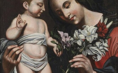 ARTISTA TOSCANO DEL XVII SECOLO Madonna with Child.