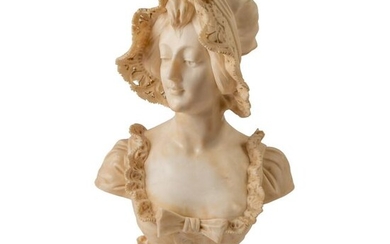 Adolfo Cipriani 1880-1930 Art Nouveau Female Bust