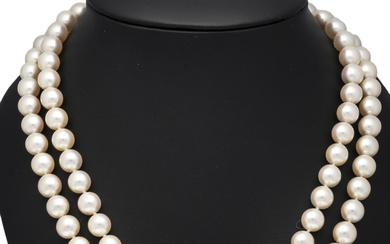 Akoya pearl-brilliant necklace