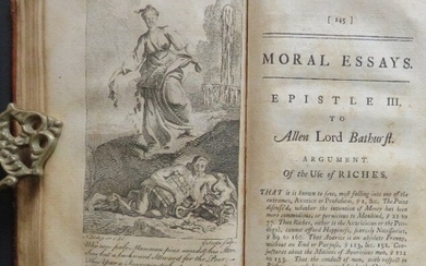 Alexander Pope, Moral Essays 1stEd 1751, illustrated