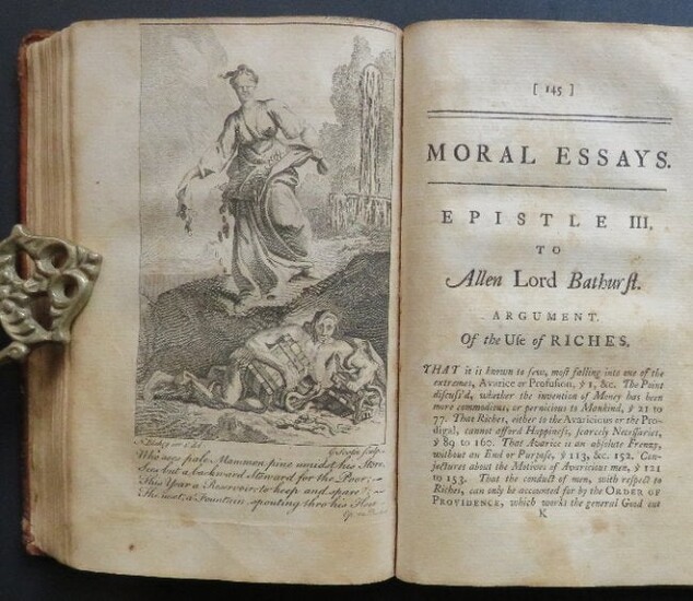 Alexander Pope, Moral Essays 1stEd 1751, illustrated