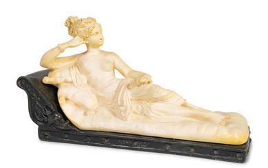 An Alabaster Figure of Venus Victrix After Antonio Canova