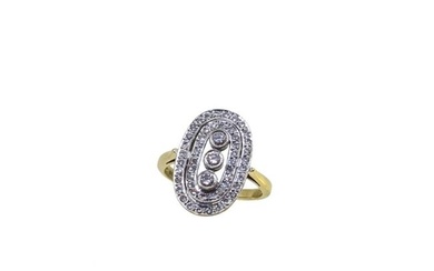 An Art Deco style diamond set ring