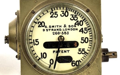 An Edwardian 60mph Speedometer by Smith & Son