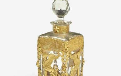 An Empire Style Gilt-Bronze Mounted Decanter Late