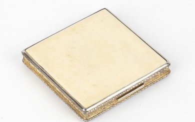 An Italian silver 800/1000 powder compact - 1930s-1940s four...