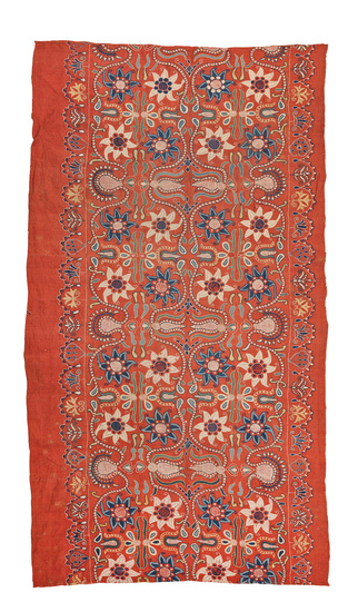 An embroidered wool panel Eastern Europe, possibly Romania, 18th/ 19th...