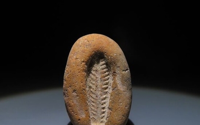 Ancient Egypt, New Kingdom Terracotta Mold to make amulets. 2.6 cm H. "Heritage Collection".