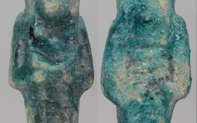 Ancient Egyptian Faience Shabti 11.3 cm. - (11.3×0×0 cm)