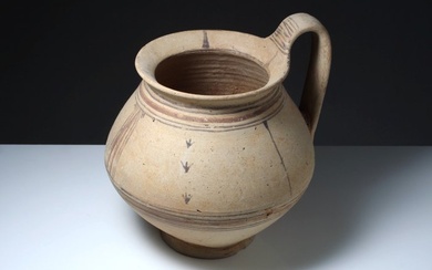 Ancient Greek Daunian terracotta Vase - 17.5 cm