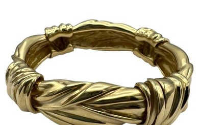Angela Cummings Gold Bangle Bracelet Circa 1984