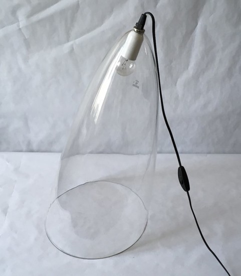 Angelo Mangiarotti Glass Table Lamp Model Ghost Skipper