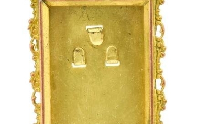 Antique 19th C Miniature Ormolu Picture Frame