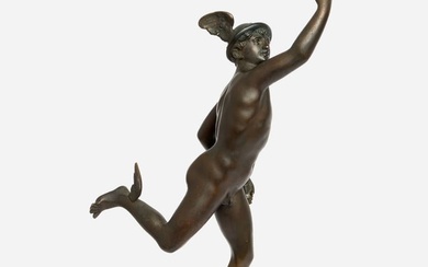 Antique Bronze of Flying Mercury, after Giambologna