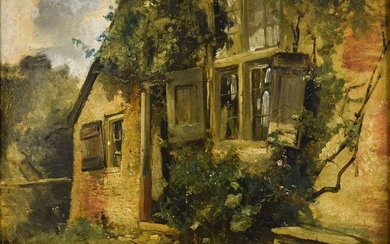 Anton Mauve (1838-1888) - Gevel van een vervallen boerderij in de duinen