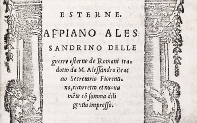 Appiano - Historia delle Guerre esterne de' Romani - 1538