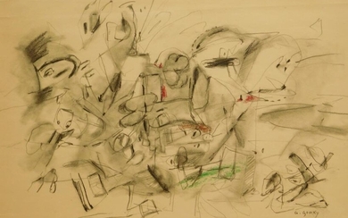 Arshile Gorky Attr. Abstract Expressionist Sketch
