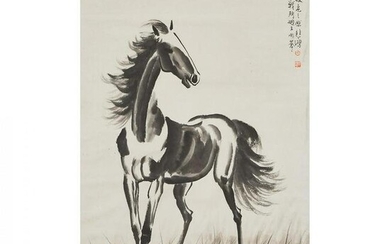 Attributed to Xu Beihong (1895-1953), Galloping Horses