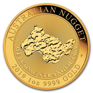Australia - 100 Dollars 2019 Welcome Stranger Nugget - 1 oz - Gold