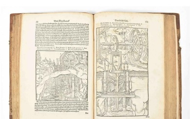 [Avant 1600] Agricola, G. Vom Bergkwerck XIJ Bucher darin alle Empter, Instrument, Bezeuge, vnd alles...