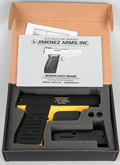 BOXED JIMENEZ ARMS MODEL J A NINE PISTOL