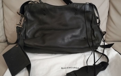 Balenciaga - Blackout City Perforated Crossbody bag