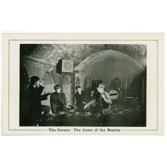 Beatles 1963 Cavern Club Promo Card