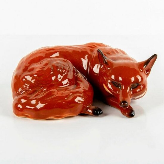 Beswick Pottery Animal Figurine, Curled Fox