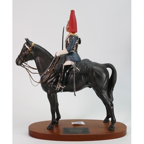 Beswick connoisseur model of The Blues & Royals: 2562 on woo...
