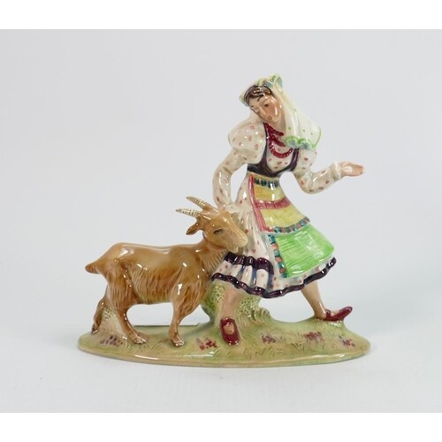Beswick figure of a lady with goat 1234