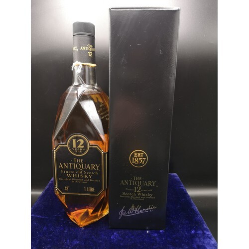 Bottle 12 year old The antiquary the finest scotch whisky 43...